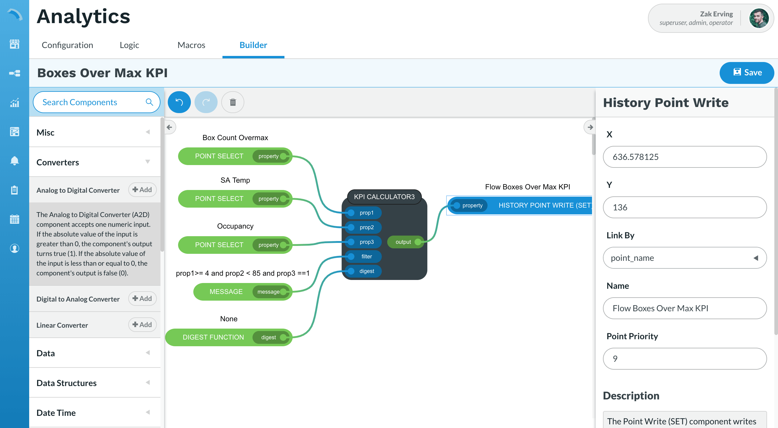 Flow Editor in the RiptideIO application